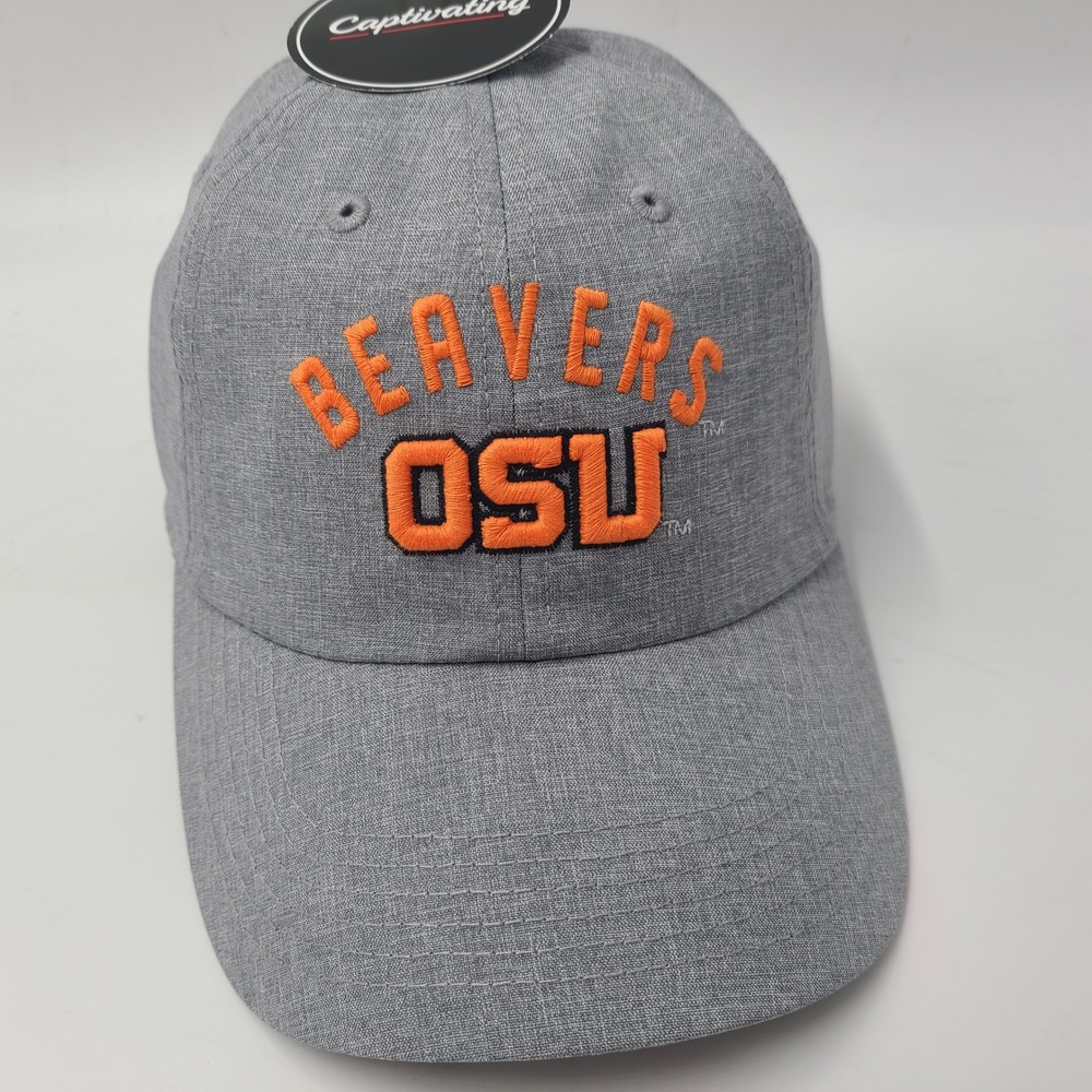 Oregon State Beavers Hat Strapback Captivating Gray Orange NCAA University Men